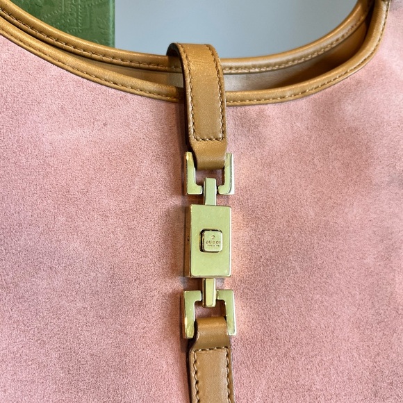 Gucci Jackie Bag Pink Suede and Leather- Vintage - Picture 12 of 13